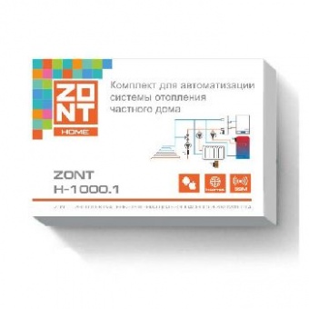 Контроллер ZONT H-1000.01 с предустановленной конфигурацией для автоматизации системы отопления фото