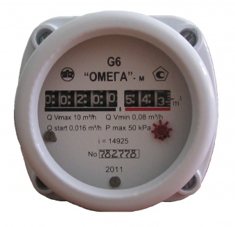 Счётчик газа Омега G6 фото